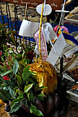 Yangon Myanmar. Offers presented by worshippers at Botataung Paya.